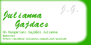 julianna gajdacs business card