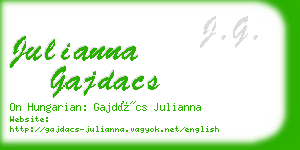 julianna gajdacs business card